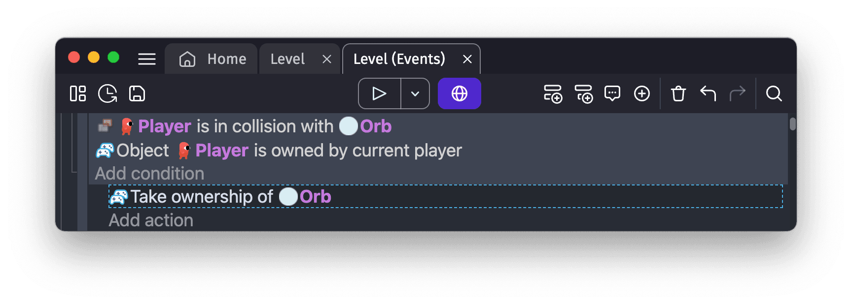 Example of taking ownership