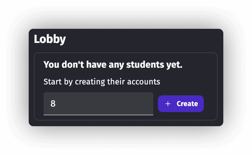 Zoom on the "Add students batch" feature